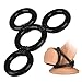 Produktbild ECMQS Silikon Cock Ring Set, 4-Teiliges-Set Für Männer und Paare, Penisringe aus Silikon, Cockringe Für Langanhaltende Erektion, Schwarz
