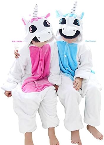 Children Kids Costume Onesies Pajamas Christmas Holloween Party Cosplay Costume Lazy Warm Sleepwear (S (45"-49"), Pink Unicorn)