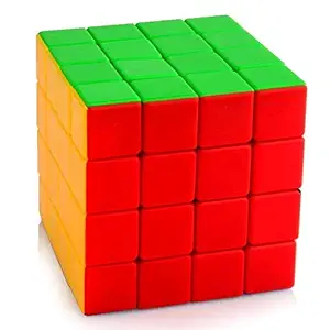 JAY ANTIQUES High Stability Stickerless - 4x4 Speed Cube, Multi Color
