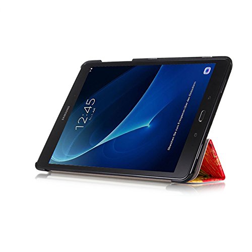 Samsung TabA 10.1 Hülle,Galaxy Tab A T580N Cover – Ultra Slim PU Leder Schutzhülle mit Stand Tasche Hülle für Samsung Galaxy Tab A 10.1 Zoll Wi-Fi/ LTE (2016) SM-T580N/SM-T585N Tablet Flip Case Cover,Weizenfeld - 4