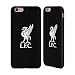 Produktbild Offizielle Liverpool Football Club Weiss Liver Bird Schwarz Rückseite Handyhülle Aus Leder Für Apple iPhone 6 / 6s