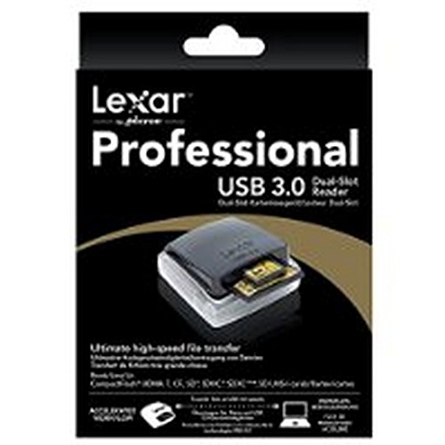 Lexar LRW300URBEU Professional Dual-Slot externer UDMA-Kartenleser USB 3.0 - 2