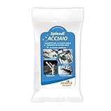 Suave acción antical splendiacciaio® Toallitas Húmedas Para La Limpieza y Mantenimiento de superficies de acero, de unidades plegable de 20 toallitas desechables