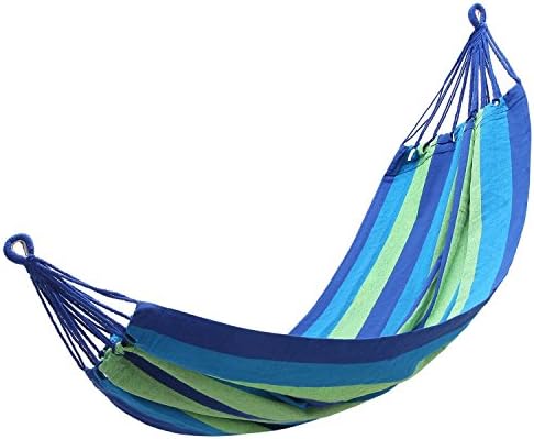 Szmiles Outdoor Camping,Hiking,Traveling Canvas Garden Hammock for Single Person (Turquoise)