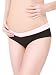 CharmLeaks Womens Cotton Maternity Underwear Knickers Panties Nursing Briefs Pack of 4 Black/White XL
