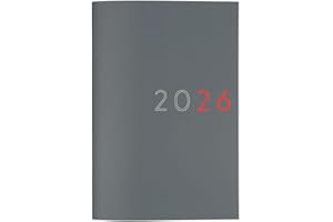 Finocam - Planificador Agenda Mes Vista 2026 Mes Vista Enero 2026 - Diciembre 2026 (12 meses) Gris Internacional