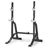 Tunturi Pure Squat Stand Power Rack - Telescopic Adjustable Width Design
