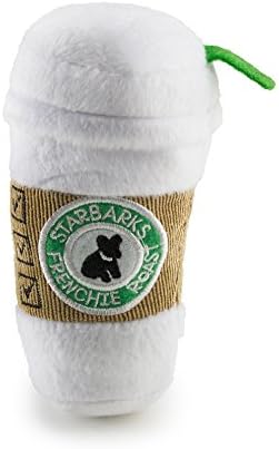 Haute Diggity Dog Starbarks Collection โ Soft Plush Coffee Dog Toys with Squeaker and Fun, Colorful, Unique Parody Designs Made from Safe, Machine-Washable Materials for All Dog Breeds & Sizes