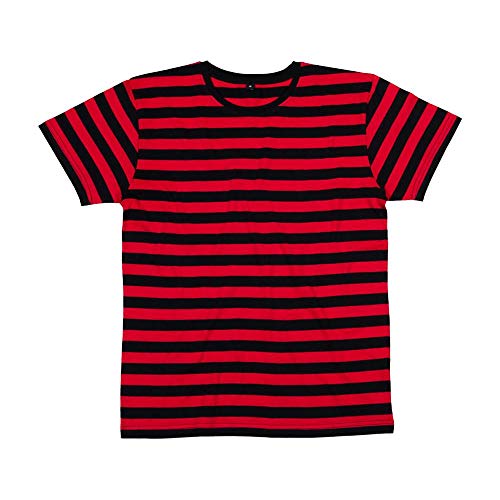 Mantis - Hombre Retro Tira-T-Shirt - algodón, Negro/Rojo, 100% algodón\nqualitaet 100% algodón, hombre, Medium