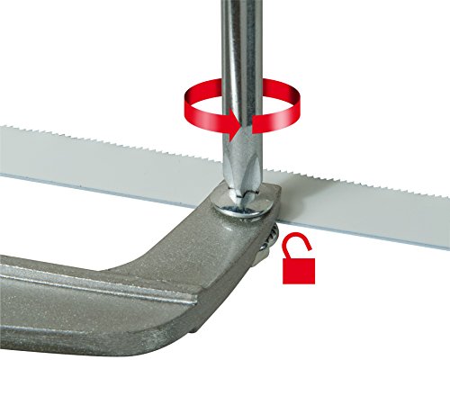 Stanley Mini-Metallsäge „Junior“, einstellbare Länge, 300mm Länge, Stahlrahmen mit Kunststoffhandgriff, 0-15-211 - 3