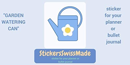 GARDEN WATERING CAN | small multicolored garden icon | sticker for your planner or bullet journal