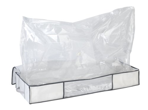 Wenko 7450023100 Vakuum Soft Unterbett-Box, 105 x 15 x 45 cm, weiß, Polypropylen - 2