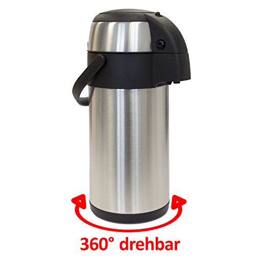 Pumpkanne, Thermoskanne, Isolierkanne, Airpot 3 Liter - 2