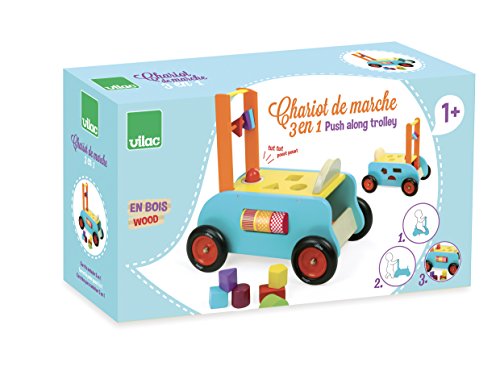 Vilac - 1006S - Chariot de Marche 3 en 1 - Chariot de Marche - Porteur/Table de Jeu Multi-activité – Image 4