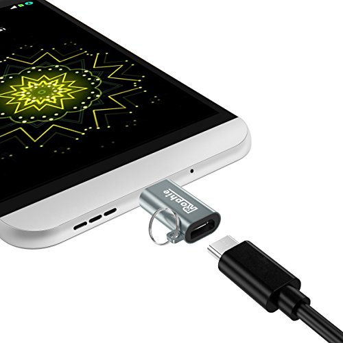 Rophie USB-C auf Micro USB Adapter [2 Stücke] Typ C zu Micro USB Umwandeln Adapter für MacBook, Chromebook Pixel, Nexus 5X/6P, Nokia N1, OnePlus 2, Lumia 950 und andere Type C Geräte - 4