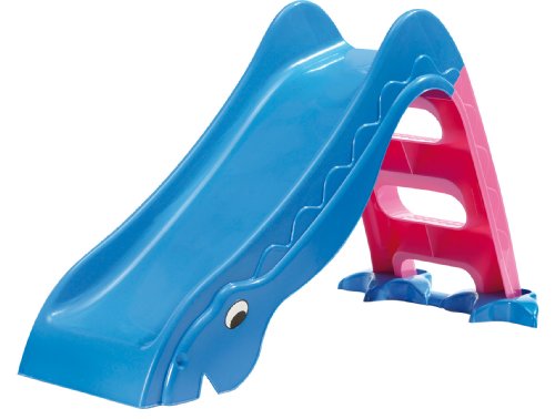 Outdoor Kinderrutsche TÜV und GS geprüft pink - blau