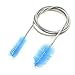 Produktbild KNGOOD Himmelblau Flexible Doppel endete Aquarium Wasserschlauch Pipe Pinsel Doppel endete lange Reinigungsbürste