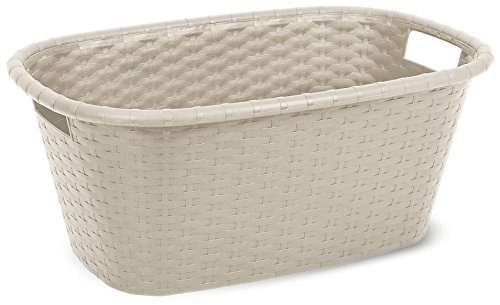 M-Home Wäschekorb in Polyrattan Optik creme "PLS1045"