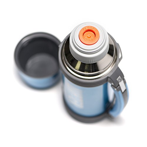 2er Set Thermosflaschen von Goodus – 1000ml / 1 Liter Isolierflasche und 500ml / 0,5 Liter Thermotrinkflasche im Set - 5