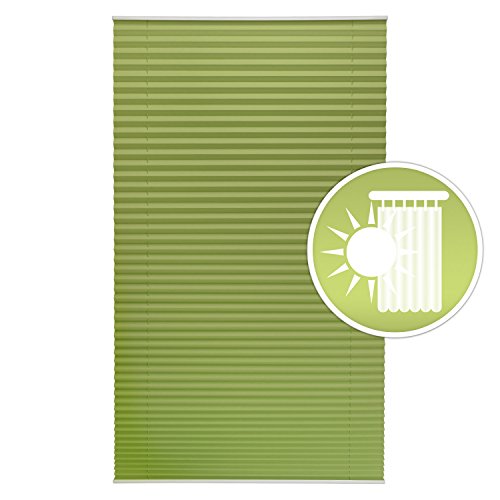 Sol Royal Plissee SolDecor P25 – 45×100 cm Grün – Klemm-Fix ohne Bohren – Plissee-Rollo Jalousie für Fenster & Türen - 2