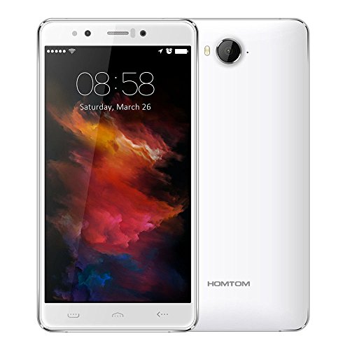 HOMTOM HT10-5.5 Pulgadas de reconocimiento del Iris (1080P FHD) MTK6797 (Helio X20) Deca Core 4 GB + 32 GB Android 6.0 Mundial de Smartphones 4G - Blanco