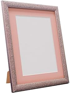 Download FRAMES BY POST Glitz Rose Gold Picture Photo Frame with Pink Mount 14 x 11 For Image size A4 ...