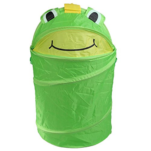Waeschekorb - TOOGOO(R)Karikatur Folding Ablagekorb Spielzeug fuer Kleidung Gewand (Gruener Frosch)