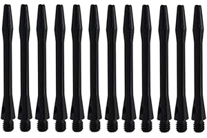 Amacoam Tige de Fléchettes en Aluminium 48mm Medium Fléchettes Harrows Dart Tiges 2BA Porte-empennages Barres de Fléchettes 45 mm Accessoires Fléchettes 12 Pièces