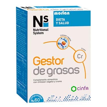 NS Nutritional System Plan Complet Diet Peso Ideal DUPLO Gestor de Grasas, 2x60Comprimidos
