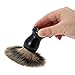 Anself Professional Pure Badger Hair Shaving Brush Resin Handle Barber Salon Men Facial Beard Cleaning Appliance Shave Tool Shaving Razor Brush