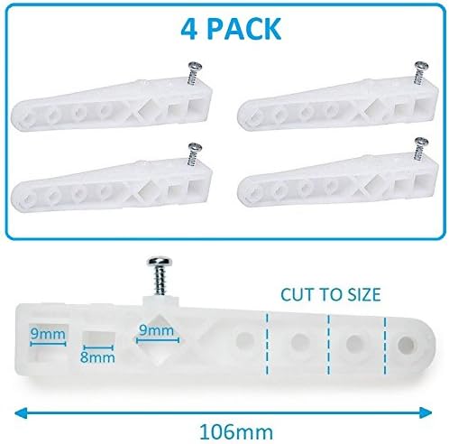 FNX Bathrooms 4 x Universal Standard Replacement Plastic Cistern Lever Handle Lift Arm