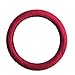 Price comparison product image ASJ Natural Silicone Candy-colored Steering Wheel Cover Super Feel Skid Environmental Tasteless Silicone Universal (Rose Red)