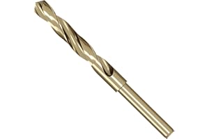 Meccion HSS Cobalt Drill Bit 13mm Reduced Shank Twist Drill Bit for Metal, Stainless Steel, Aluminium, Wood, Plastic, Non-Ferrous Etc.