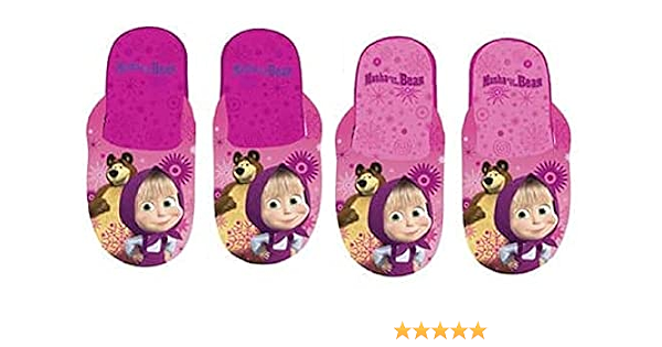 Pantofole masha e orso (2-3 anni) : Amazon.it: Scarpe e borse