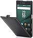 Produktbild StilGut UltraSlim Case, Hülle aus Leder für Sony Xperia Z5/Z5 Dual, schwarz