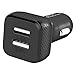 Price comparison product image KabelDirekt Intelligent Dual USB Car Charger with 4.8A (black) - TOP Series