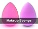 VMAGIC High-End Pro Makeup Sponge Beauty Blender for Flawless, Applicator, Highlight and Foundation (Purple + Pink) 2 pcs