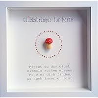 Besonderes Geschenk,Muttertag,MAMA, Valentinstag, Bilderrahmen,30.Geburtstag, 40er, personalisierbar mit Name, Beste Freundin, Glücksbringer, Bilderrahmen, Glückspilz, Glück, Mama, Papa, Familie, Weihnachtsgeschenk