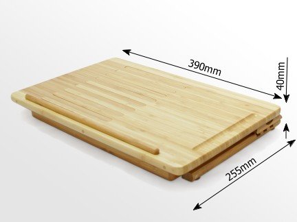 Bambus Laptop Ständer, Notebookständer mit Lüfter, Notebookhalter, Cooling Pad, Bambusholz - 5