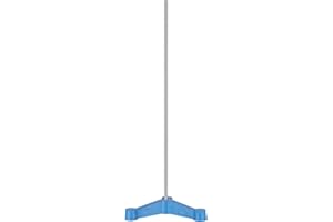 Labasics Treppiede Triangolare con Asta Lunga, Base in Acciaio Inossidabile Resistente per Attrezzature e Vetreria da Laboratorio, 135 mm