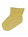 3 Pairs of Cotton Double Turndown Baby Socks (0-0, Pale Lemon) - UK Made S197