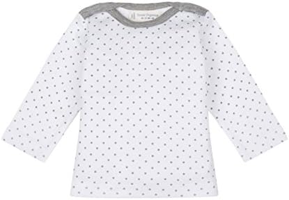 Sense Organics Unisex Baby Luna Crew Starred T-Shirt, White, 18-24 Months