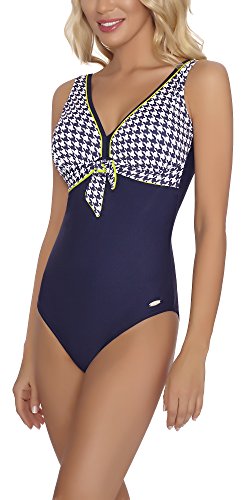 aQuarilla Bañador Guyana Azul Marino/Blanco/Limón ES 48 (IT 52)