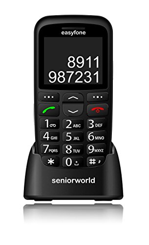 Easyfone - India's most senior citizen friendly phone (Black)