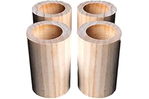 ZCRU004 Höhe 10cm Möbelerhöher Betterhöhung Tischerhöher Holzmöbel Raiser Möbelerhöhung Möbelfüße Für Bett Sofa Stuhl Tisch Schrank 4-Teiliges Set (4.2cm)
