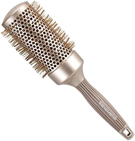 BANGMENG Round Barrel Anti-Static Hair Brush | Nano Thermal Ceramic Ionic Tech |Protect Hair, Enhance Texture, For Curling, Styling & Drying(2inch)