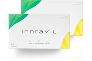 INDRAVIL Die Original 2024 DUO-Formel Unterstützung des Körpers mit Spirulina-Pulver, Inulin-Pulver, Garcinia Cambogia, L-Carnitin, L-Arginin & Zink, 120 Kapseln (2 Packungen)