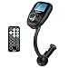 Produktbild Bluetooth FM Transmitter Wireless Car Kit Kfz mit Fernbedienung, Radio Audio Empfänger mit 5 V 2.1 A USB Ladegerät, LED Display, Noise Reduction Technologie, schnelles Pairing, USB-Ladekabel, Smartphone kompatibel, freisprechanrufe