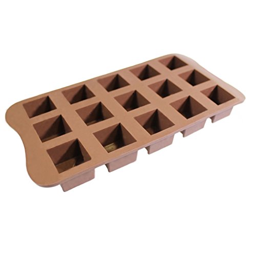 6er Set Flexible Pralinen Bonbon Eiswürfelschale aus Silikon zum Backen oder Einfrieren – Schale mit 90 Modellierförmchen von Kurtzy TM - 3
