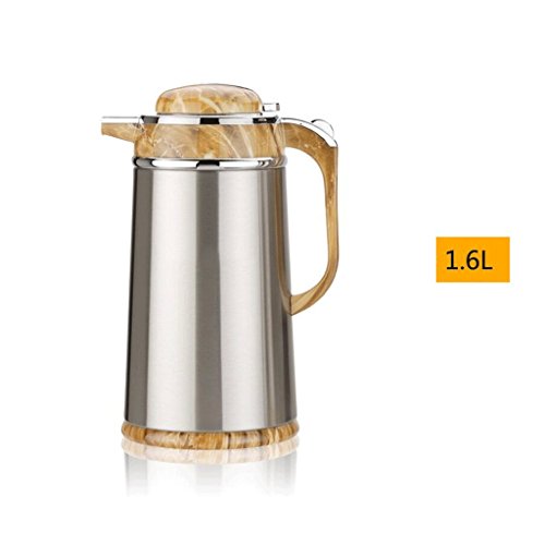 examen Accueil Acier inoxydable Isolation Pot Cuisine Bouilloire Restaurant Hôtel Isolation Coupe Chaud Chaud Bouteille Grande Capacité 1.6L, 1.9L UOMUN ( Couleur : A , taille : 1.6L )